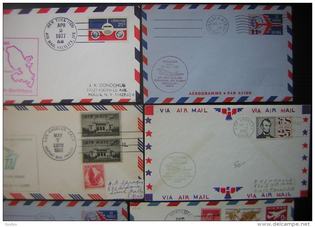 Etats Unis Lot De 11 Lettres First Flight, En Majorité Des Années 1960 - 3c. 1961-... Covers