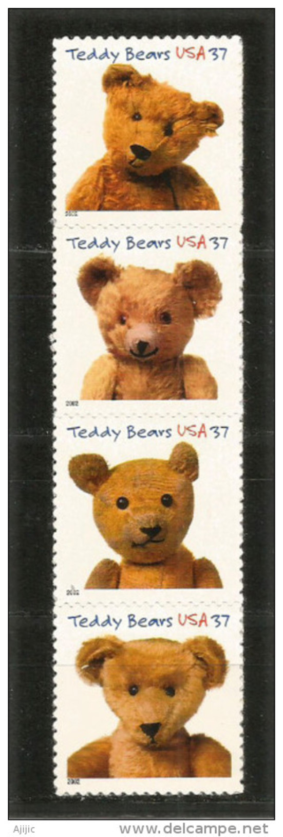 USA.Teddy Bears (centenaire De L'ours En Peluche) 4 Timbres Neufs ** - Unclassified