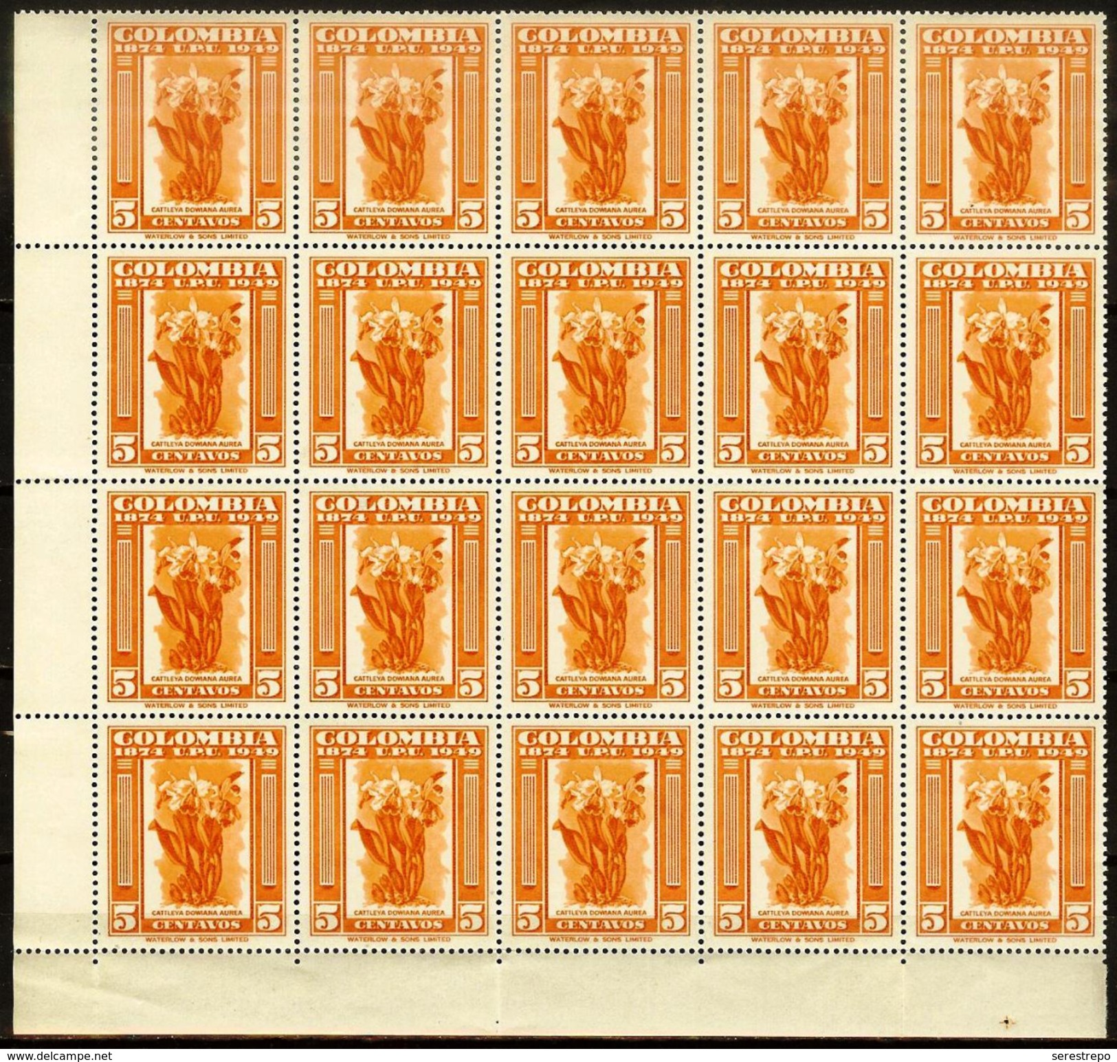 COLOMBIA 1950.08.22 [685-6] 75 Años De La Union Postal Universal, U.P.U. - New - Kolumbien