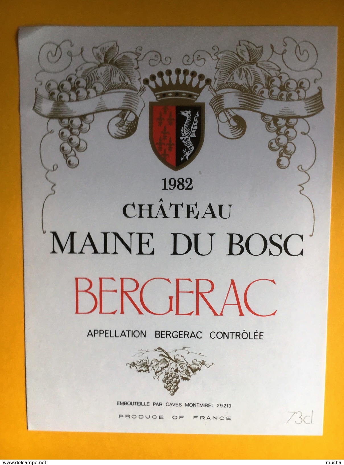 2668 - Château Mane Du Bosc 1982 Bergerac - Bergerac