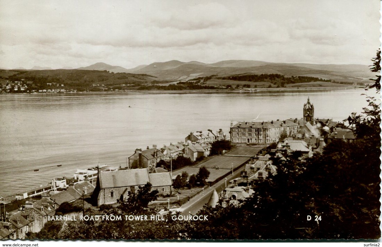 RENFREW - GOUROCK - BARRHILL ROAD FROM TOWER HILL RP Ren23 - Renfrewshire