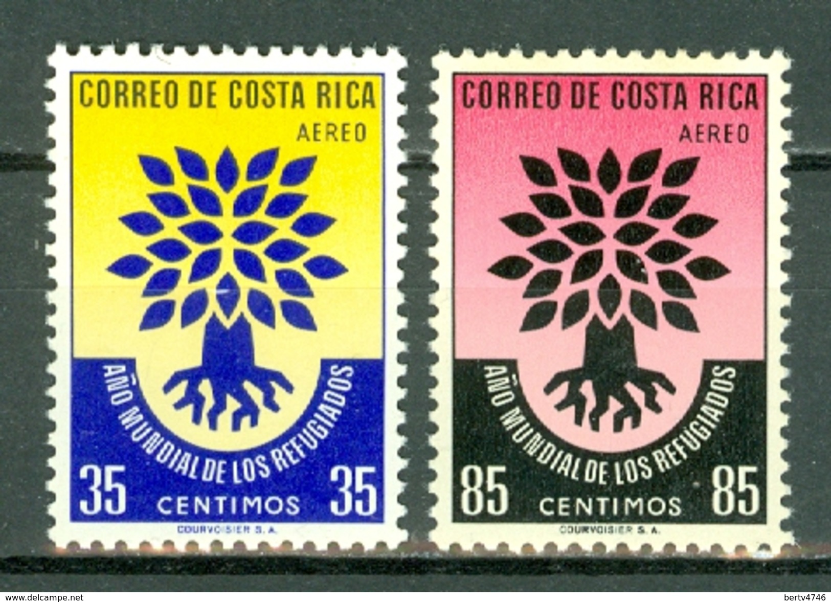 Costa Rica  1960  Mi 556/57**, Yv & T. PA 289/290** , MNH - Costa Rica