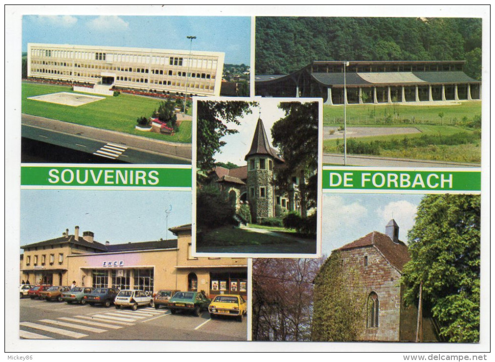 FORBACH-Souvenirs De Forbach--Multivues -(voitures)  Cpsm N°VM  791  éd  De L´Europe - Forbach