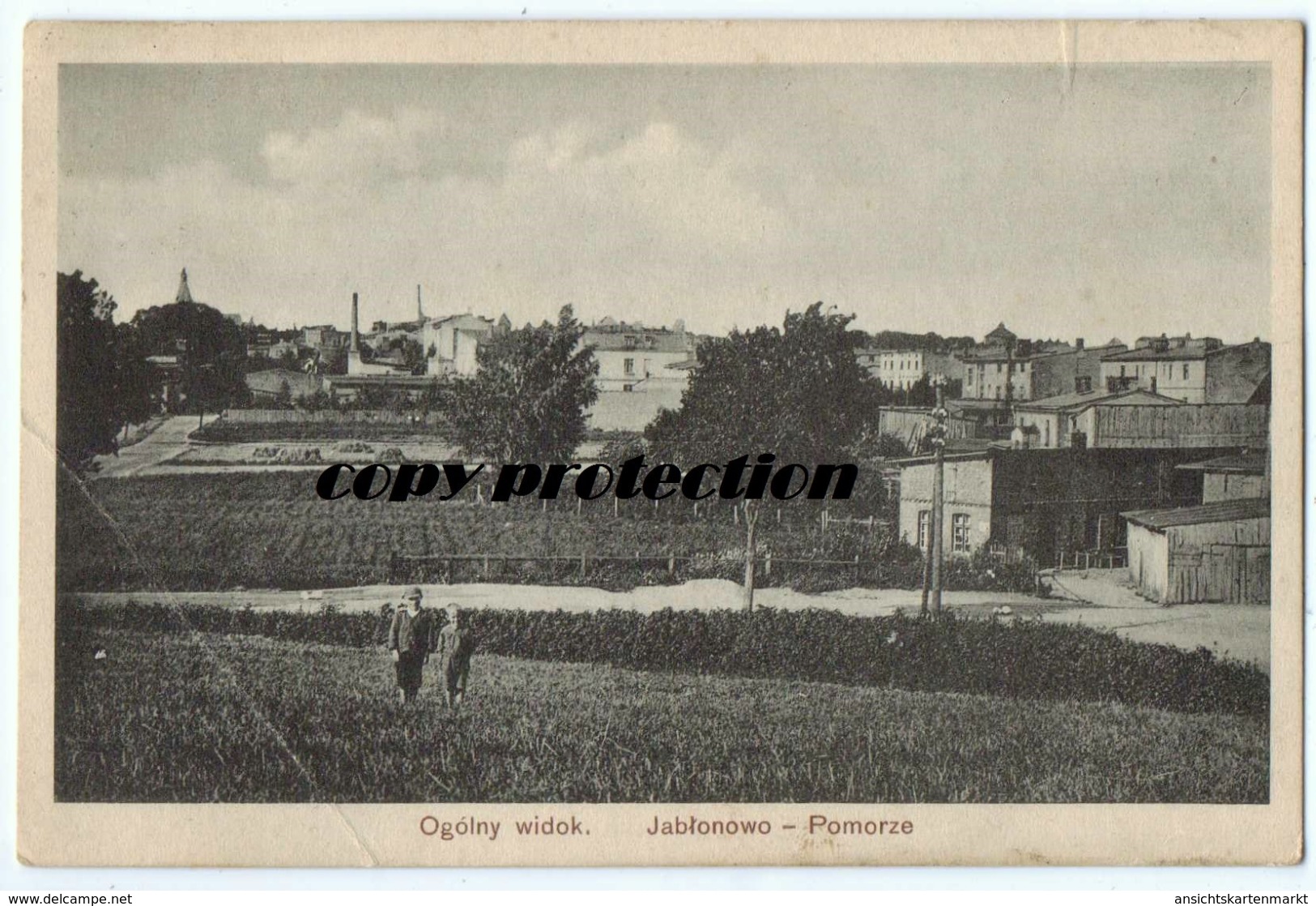 Ogolny Widok, Jablonowo Pomorze, Alte Ansichtskarte 1929, Beschädigt! - Polen