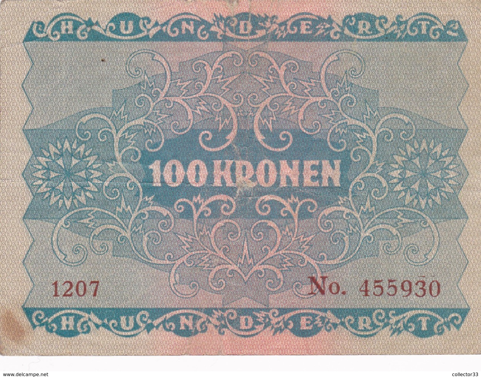 6 BILLETS DE 100 KRONEN 02/01/1922 DIVERS ETATS - Autriche