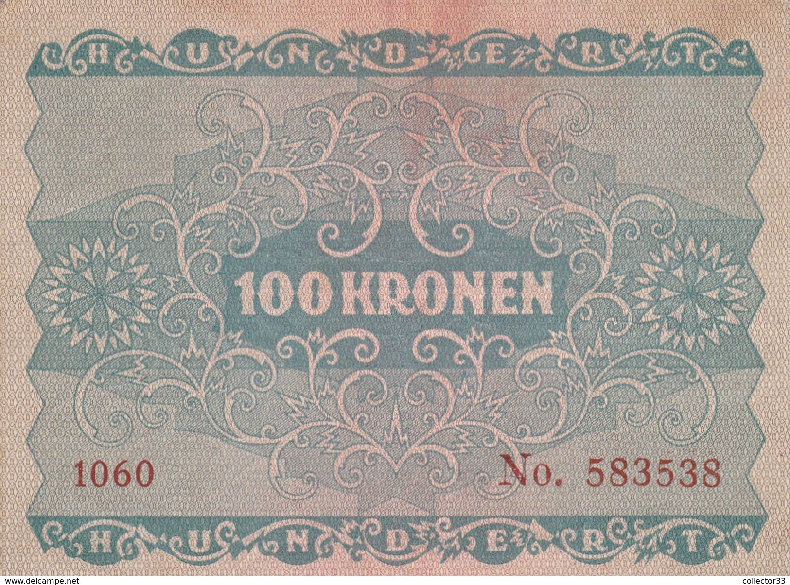 6 BILLETS DE 100 KRONEN 02/01/1922 DIVERS ETATS - Autriche