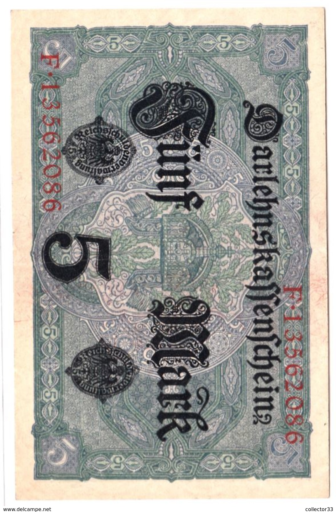 ALLEMAGNE 5 MARK BERLIN 1917 - 5 Mark