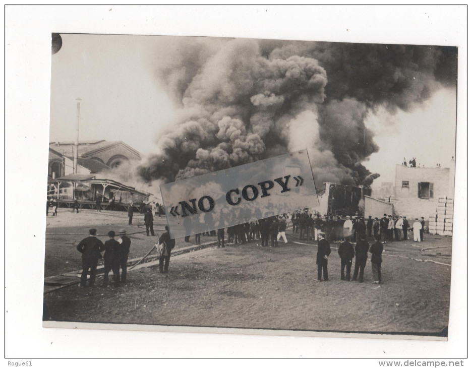 POMPIERS DE PARIS EN 1900 - 7 Photos HARLINGUE . A  ( Format 18 Cm Par 13 Cm ) - BELLE PHOTO !!!! - Professions