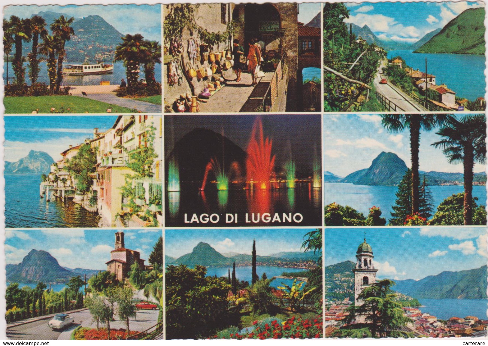 SUISSE,SWISS,SWITZERLAND, SCHWEIZ,SVIZZERA,lago Di Lugano ,entre Suisse Et Italie - Lugano