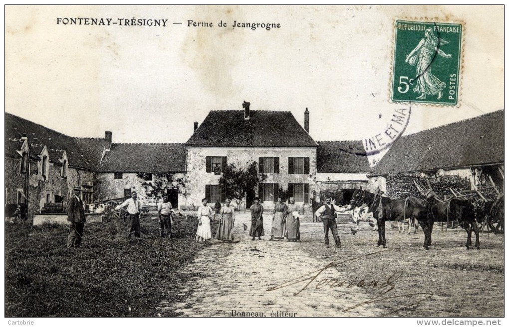 77 - FONTENAY-TRÉSIGNY - Ferme De Jeangrogne - Très Animée - Fontenay Tresigny