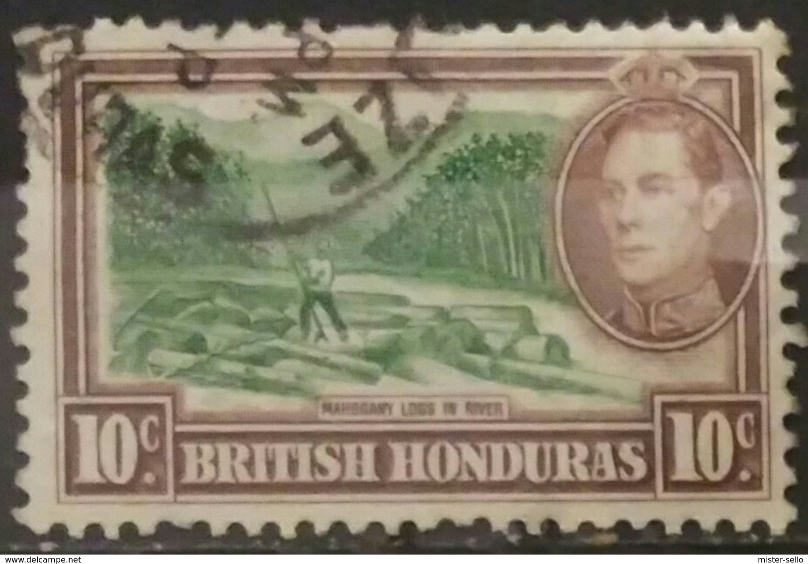 Honduras Britanica 1938 -1947 King George V. USADO - USED. - Honduras Británica (...-1970)