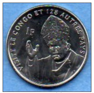 CONGO  1 Franc  2004 Jean Paul II   UNC/NEUVE - Congo (República Democrática 1998)