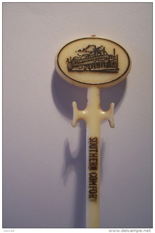 MELANGEUR  BOISSON - AGITATEUR  -- TOUILLEUR  -- SOUTHERN  COMFORT  - ( Bateau Vapeur )  -PUBLICITE - Swizzle Sticks