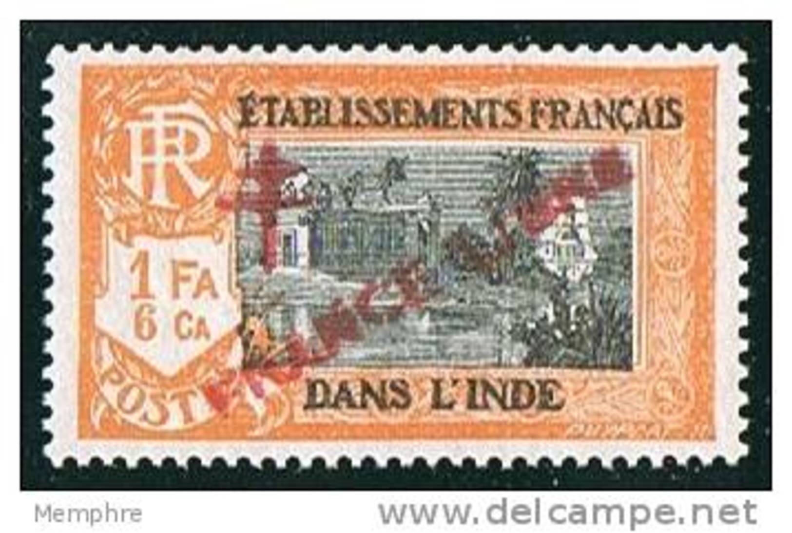 INDE ßurcharge »Croix De Lorraine Et FRANCE LIBRE»  Maury  210 II ** - Unused Stamps