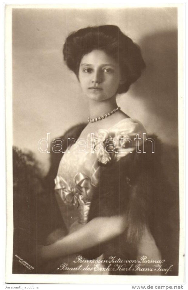 * T2/T3 Prinzessin Zita Von Parma, Braut Des Erzh. Karl Franz. Josef / Zita HercegnÅ‘, IV. K&aacute;roly... - Ohne Zuordnung