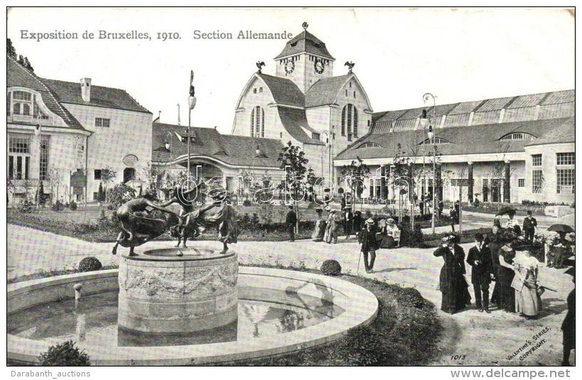 * T2 1910 Brussels, Bruxelles; Exposition, Section Allemand / German Section - Non Classés