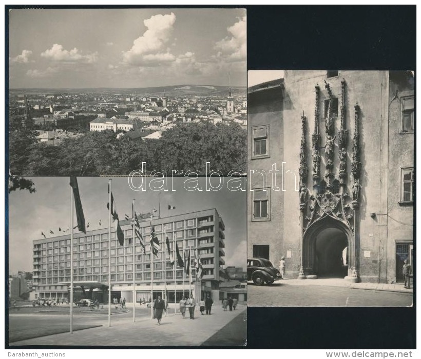 Brno, Br&uuml;nn - 3 Db MODERN V&aacute;rosk&eacute;pes Lap / 3 MODERN Town-view Postcards - Non Classés