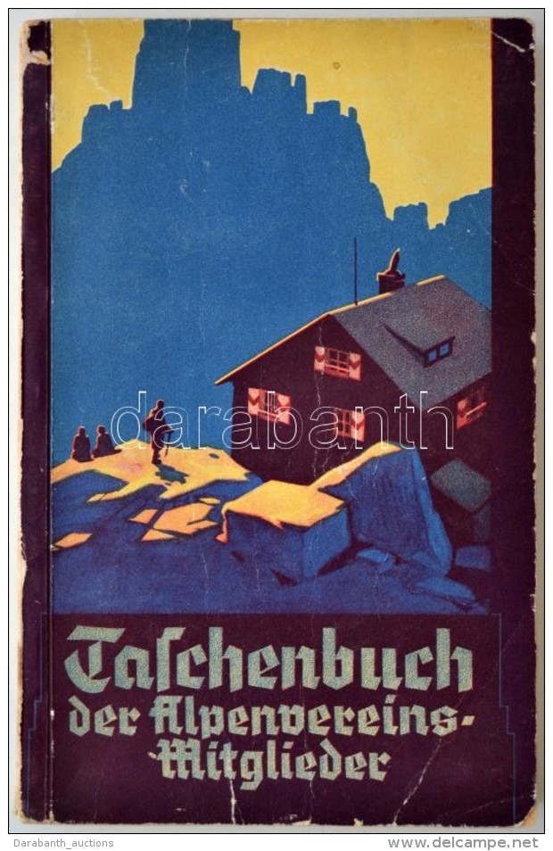 Taschenbuch Der Alpenvereins Mitglieder. Wien, 1936. Nagyon Sok Adattal &eacute;s Hirdet&eacute;ssel. Karton... - Non Classés