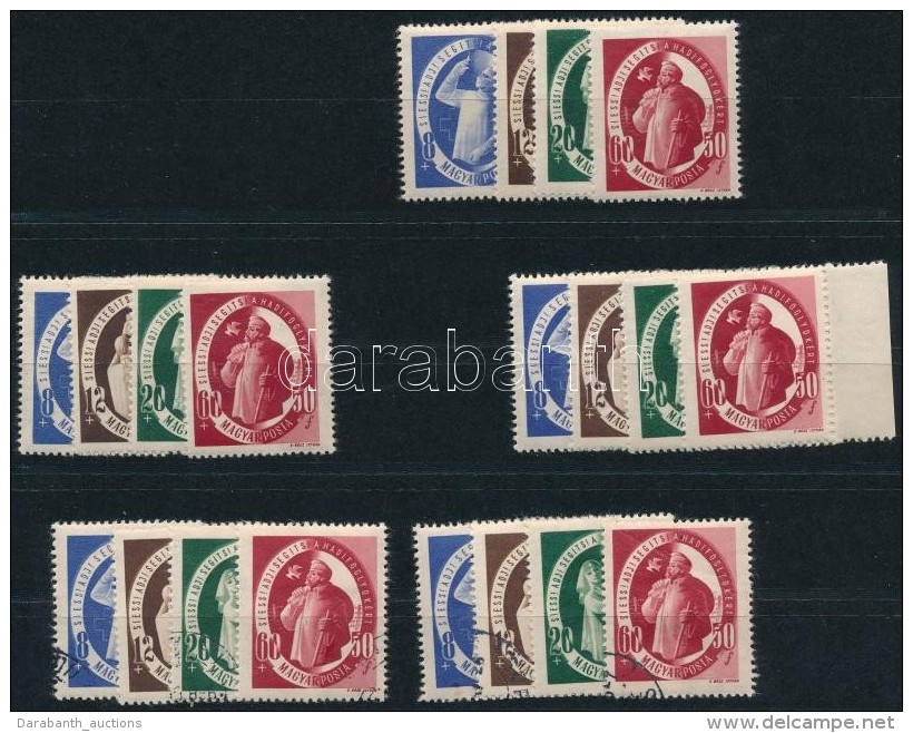 ** * O 1947 S.A.S. 2 Postatiszta, 1 Falcos &eacute;s 1 B&eacute;lyegzett Sor (13.500) - Other & Unclassified