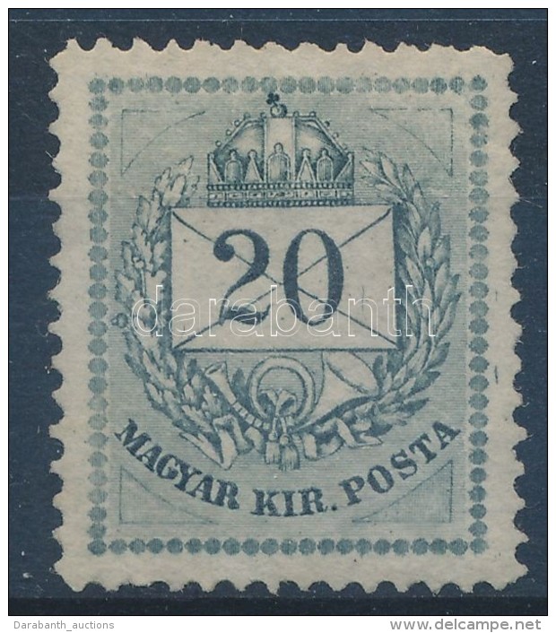 ** 1874 20kr ,,A' Sz&uuml;rke (320.000) (matt Gumi, Enyhe Hajt&aacute;s) - Andere & Zonder Classificatie