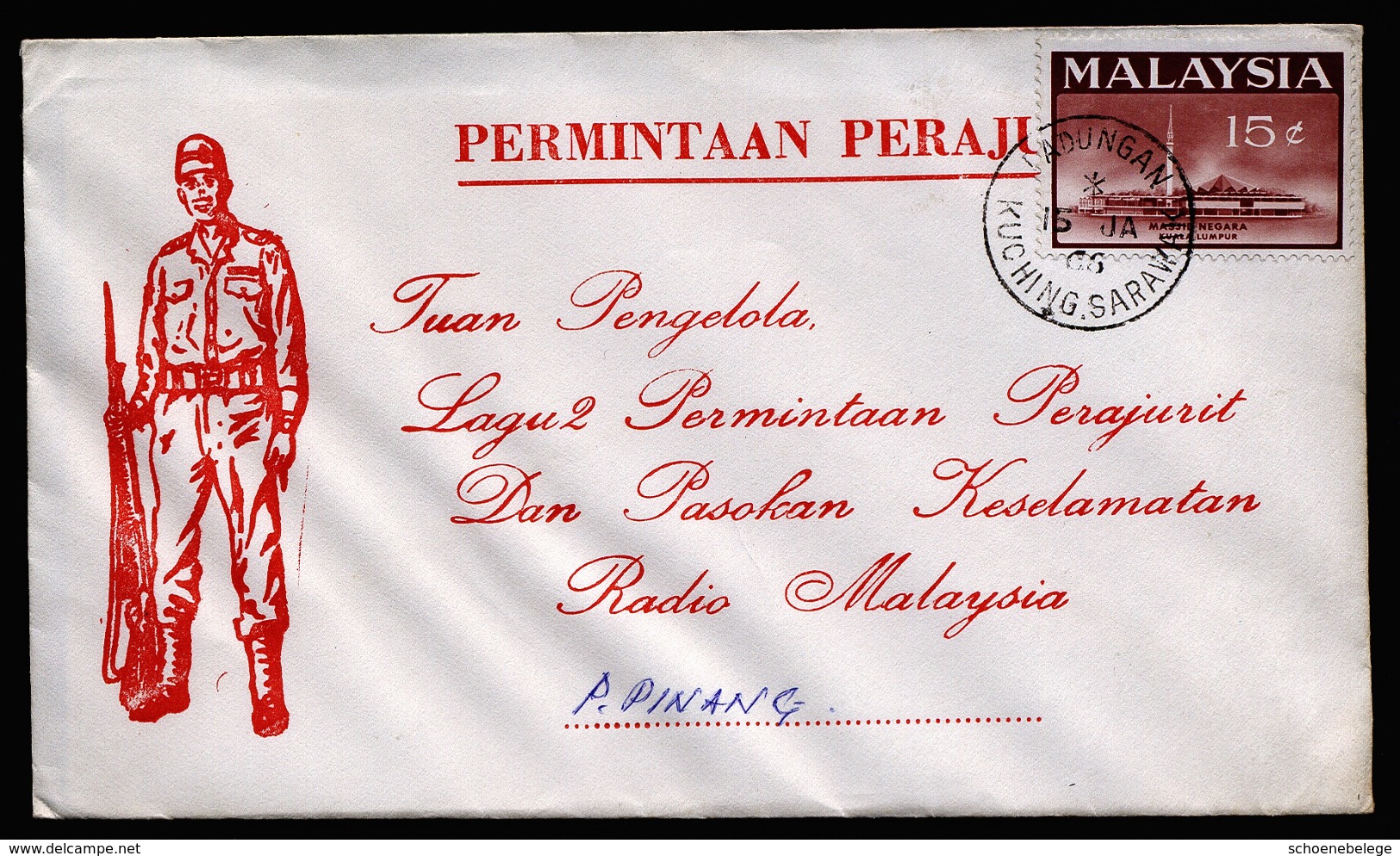 A4328) Malaysia Cover From 01/15/1966 - Malaysia (1964-...)