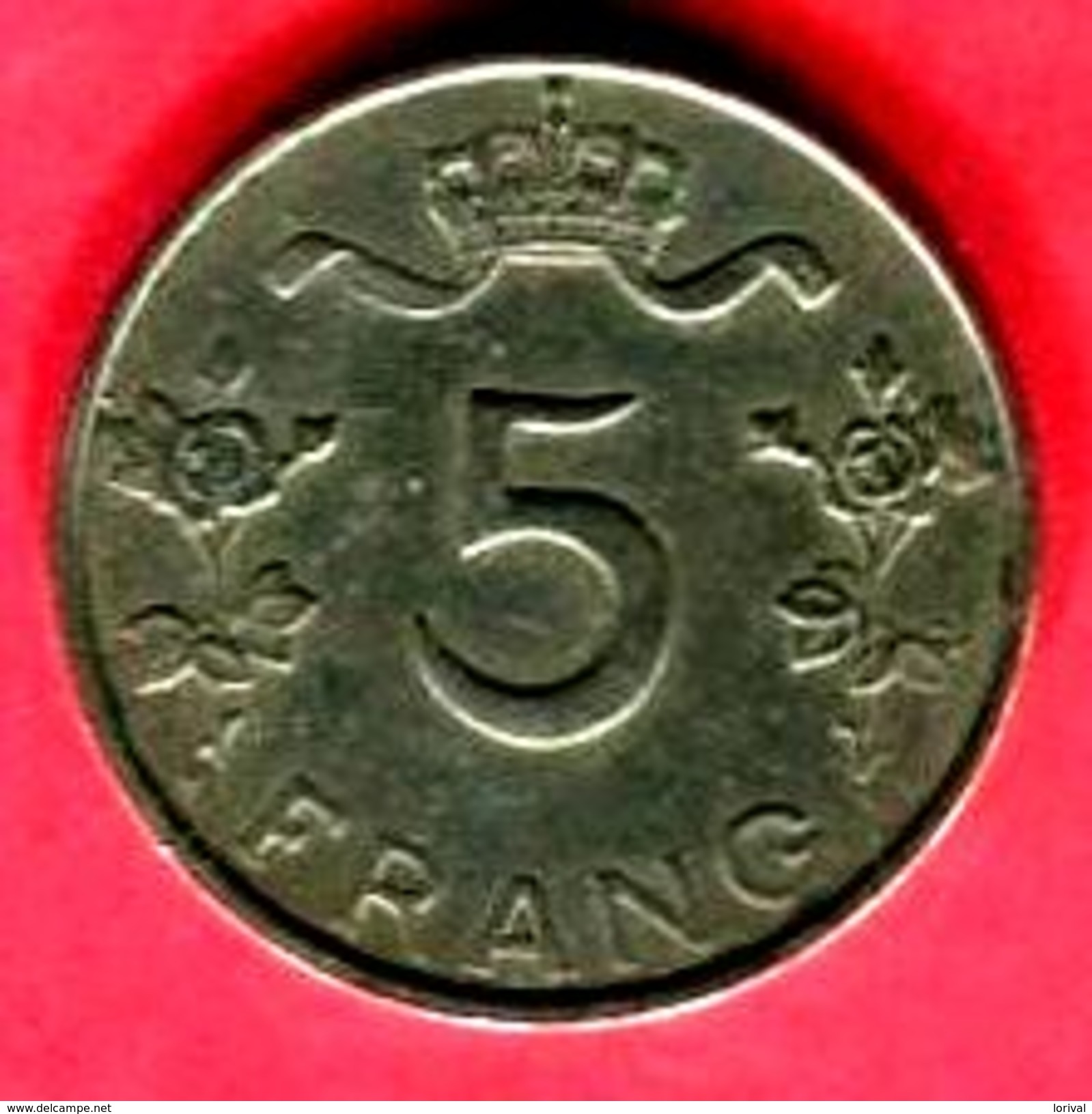 5 FRANCS   ( Km 50)  TB+ 2 - Luxemburg