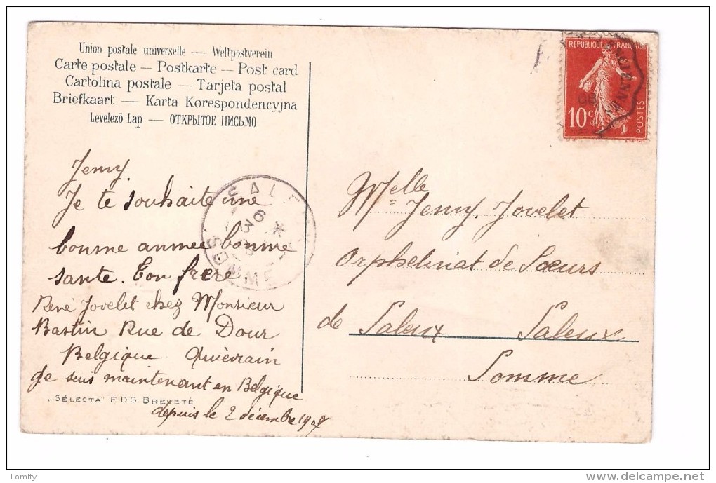 Belgique Bonne Année De Quievrain Carte Fantaisie Avec Feutrine Cachet 1906 - Quiévrain