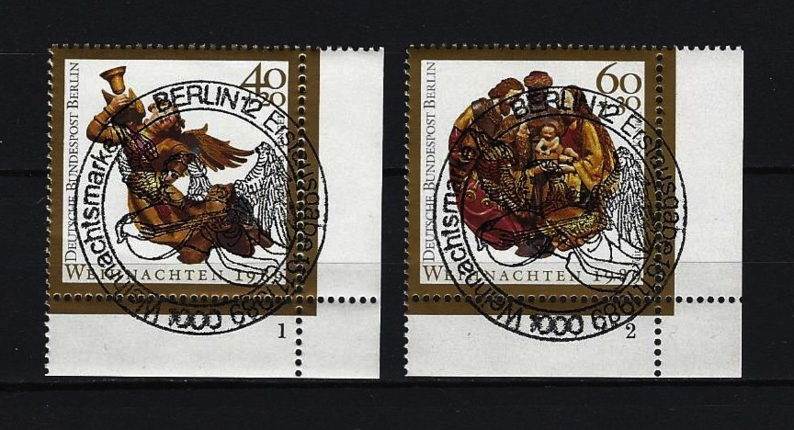 BERLIN - Mi-Nr. 858 - 859 Mit Formnummer - Weihnachten Gestempelt - Used Stamps