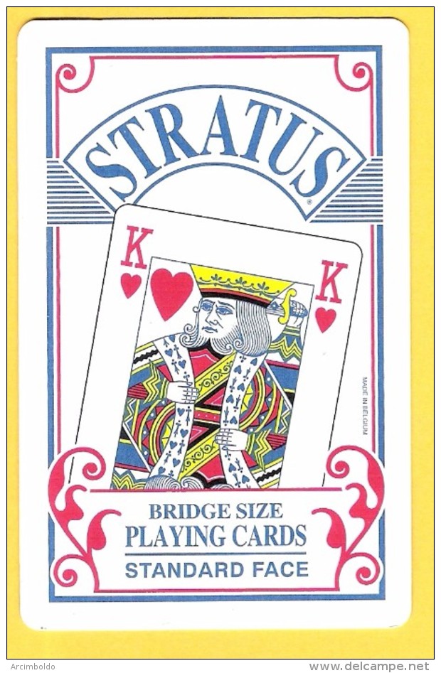 Stratus Bridge Playing Cards Standard Face Roi De Coeur - Cartes à Jouer Classiques