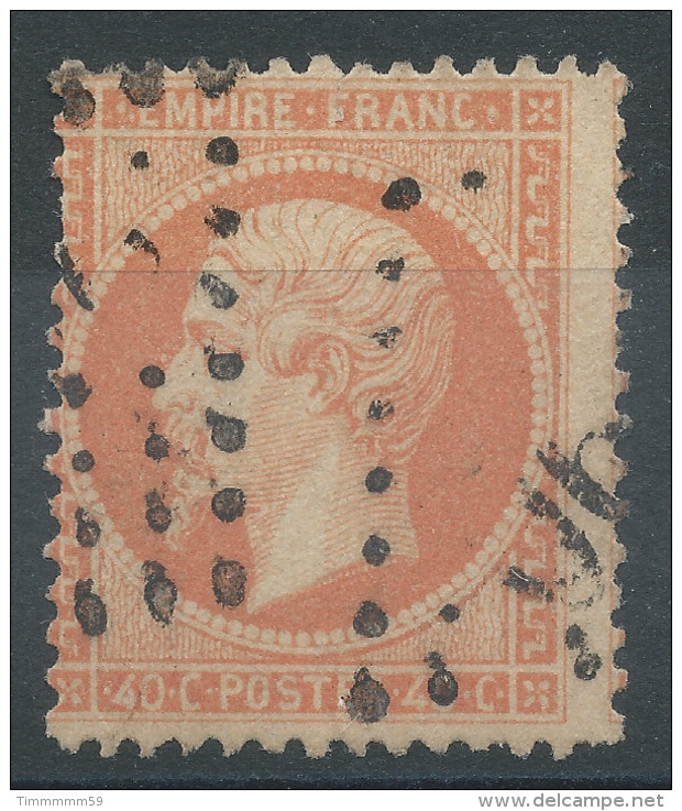 Lot N°33365   Variété/n°23, Oblit GC, Piquage - 1862 Napoleon III