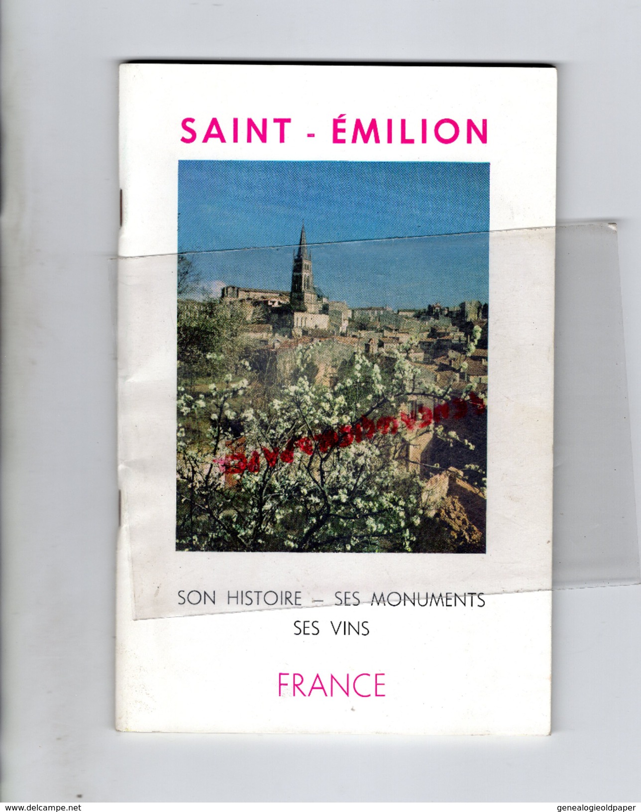 33- ST SAINT EMILION- DEPLIANT TOURISTIQUE HISTORIQUE - 1964-ELIE JANAILLAC MAIRE- - Dépliants Touristiques