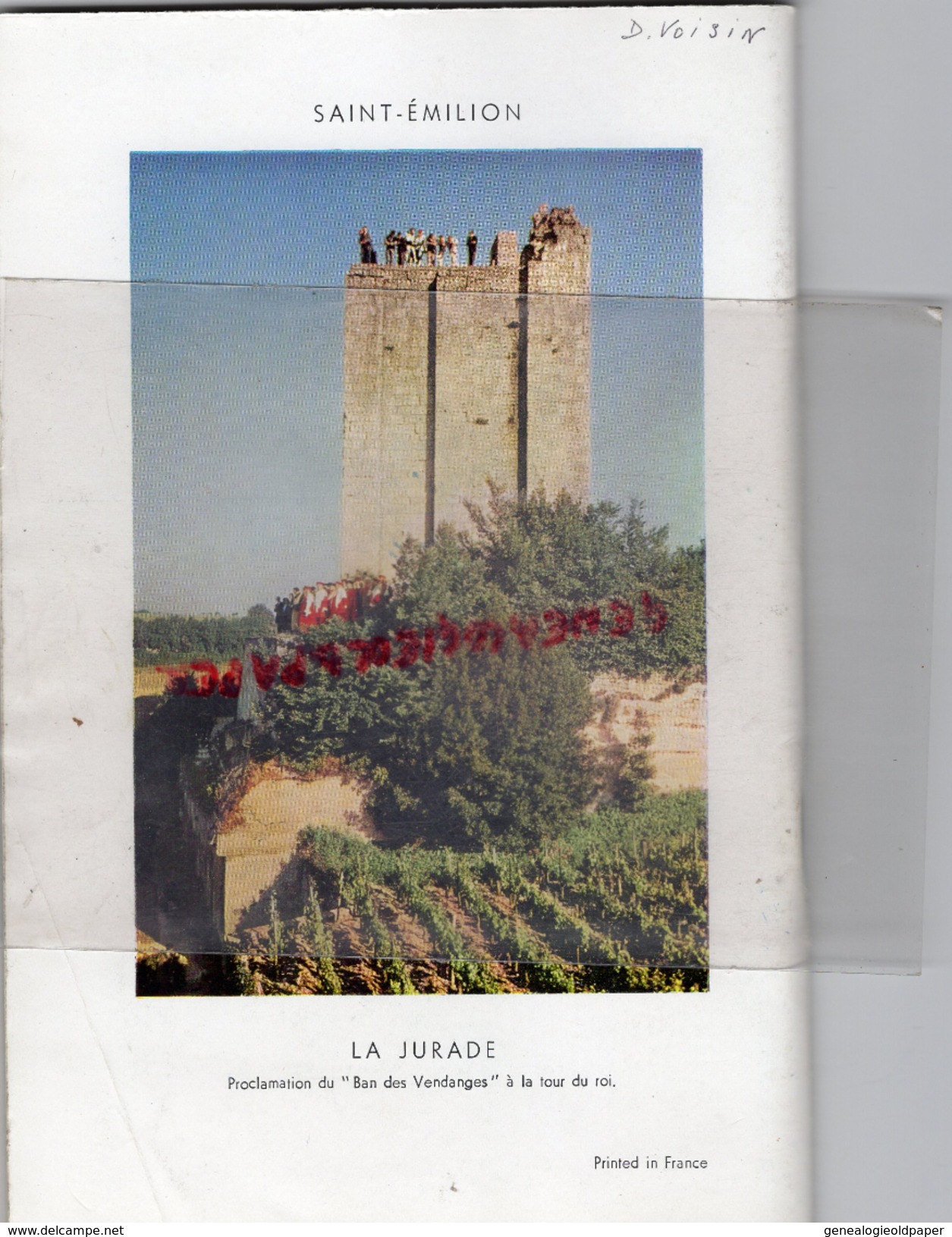 33- ST SAINT EMILION- DEPLIANT TOURISTIQUE HISTORIQUE - 1964-ELIE JANAILLAC MAIRE- - Dépliants Touristiques