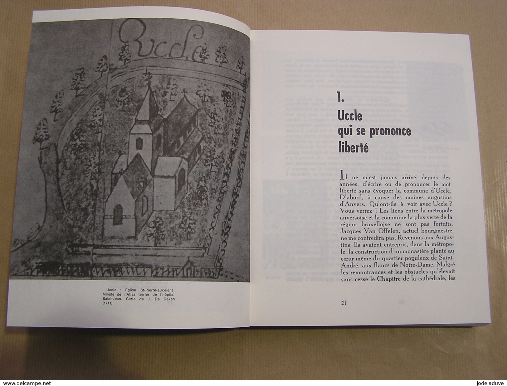 UCCLE ET SES BOURGMESTRES Jean Francis 1973 Régionalisme Histoire Folklore Ukkel Saint Job Carloo