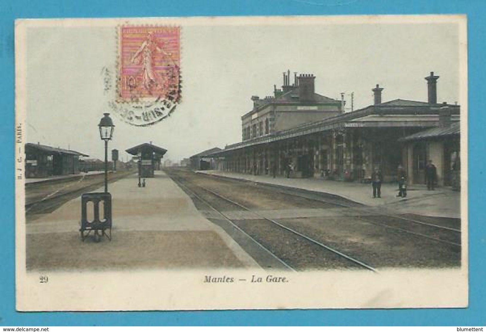 CPA Chemin De Fer La Gare MANTES 78 - Mantes La Ville