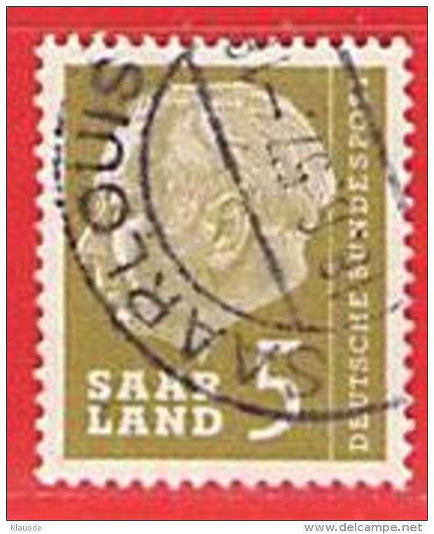 MiNr.384 O Deutschland Saarland (1957-1959) - Gebraucht