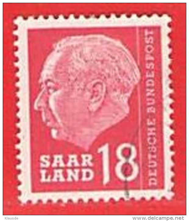 MiNr.389 O Deutschland Saarland (1957-1959) - Gebraucht