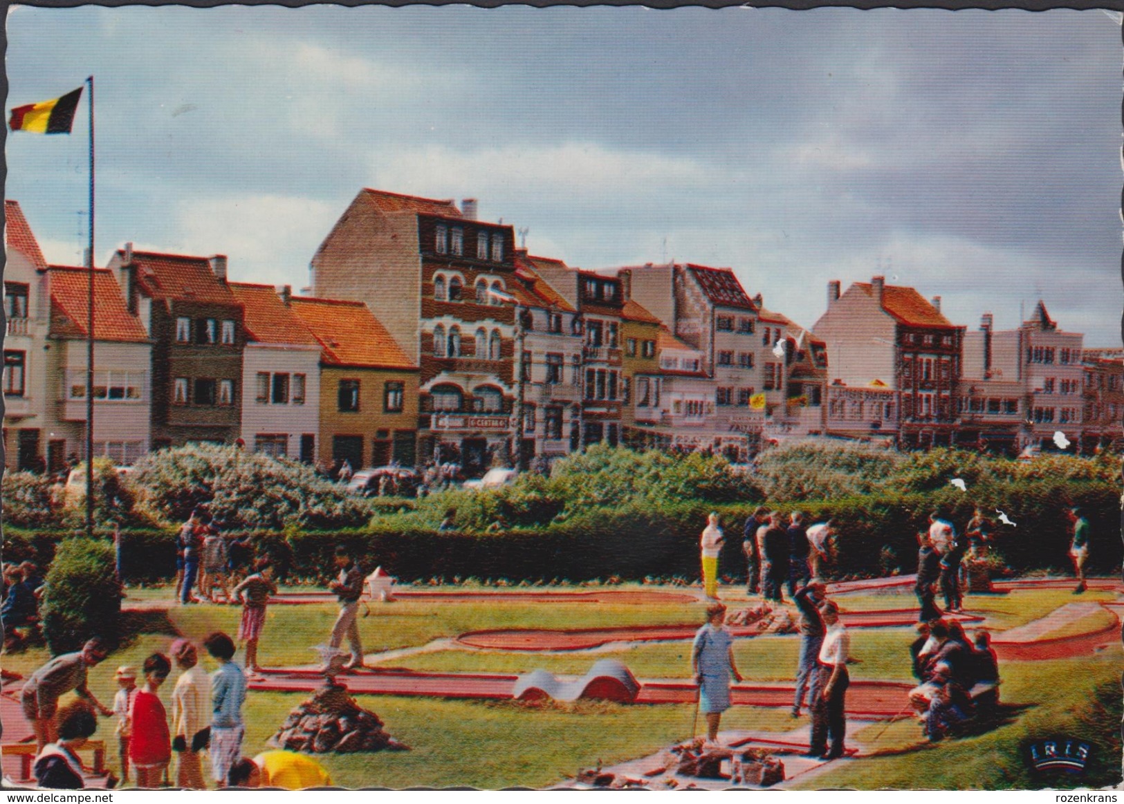 Grote Kaart Bredene Aan Zee Golf Miniature Klein Golfspel Minigolf 1984 - Bredene