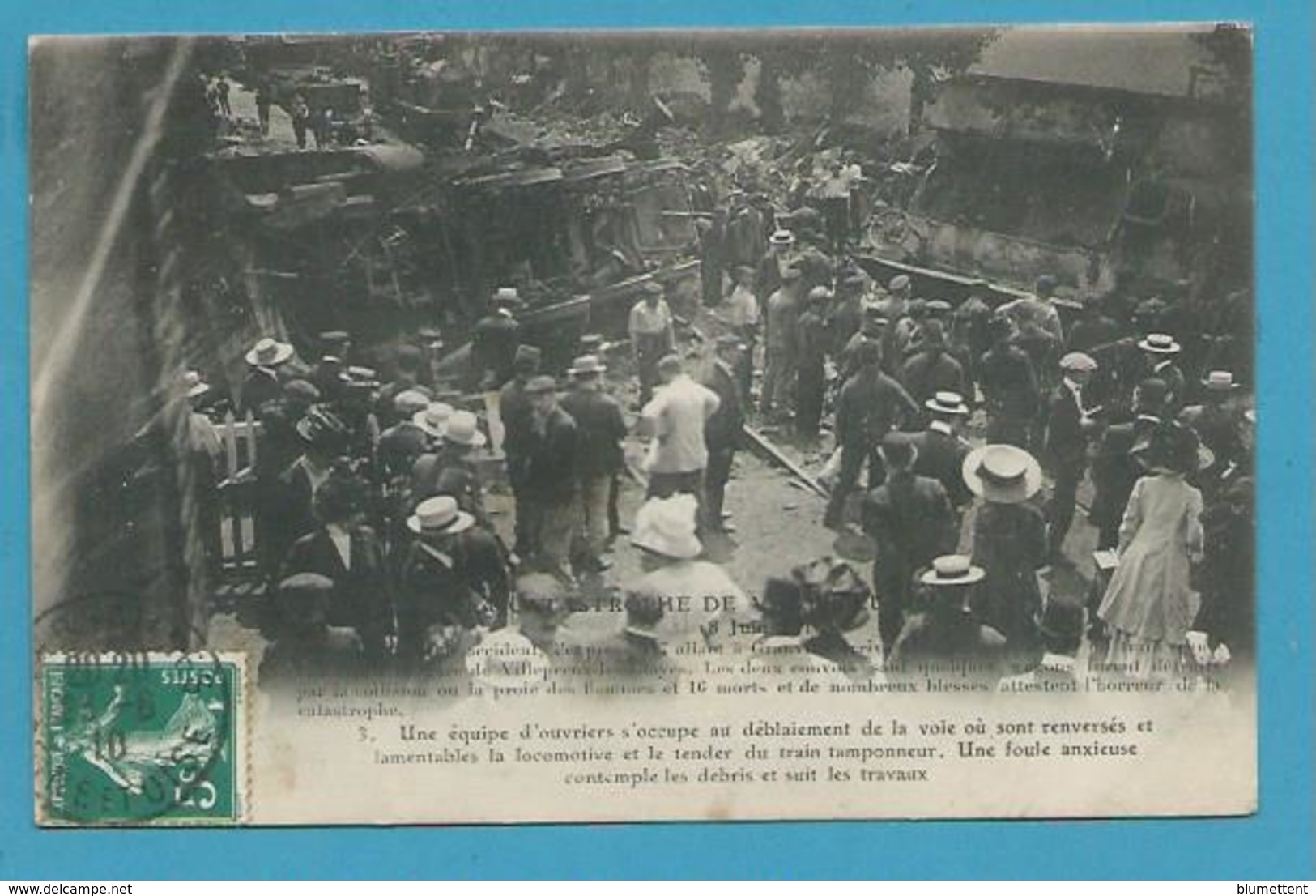 CPA - Catastrophe Accident Ferroviaire Le 18 Juin 1910 Collision 2 Trains Villepreux - Les Clayes 78 - Villepreux
