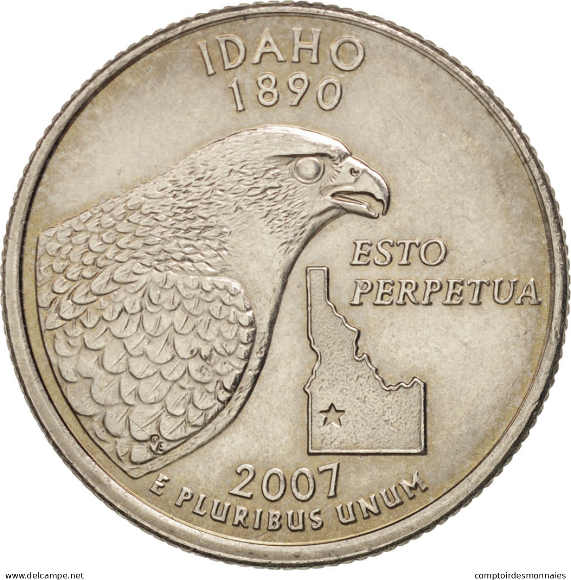 Monnaie, États-Unis, Quarter, 2007, U.S. Mint, Philadelphie, SUP, Copper-Nickel - 1999-2009: State Quarters