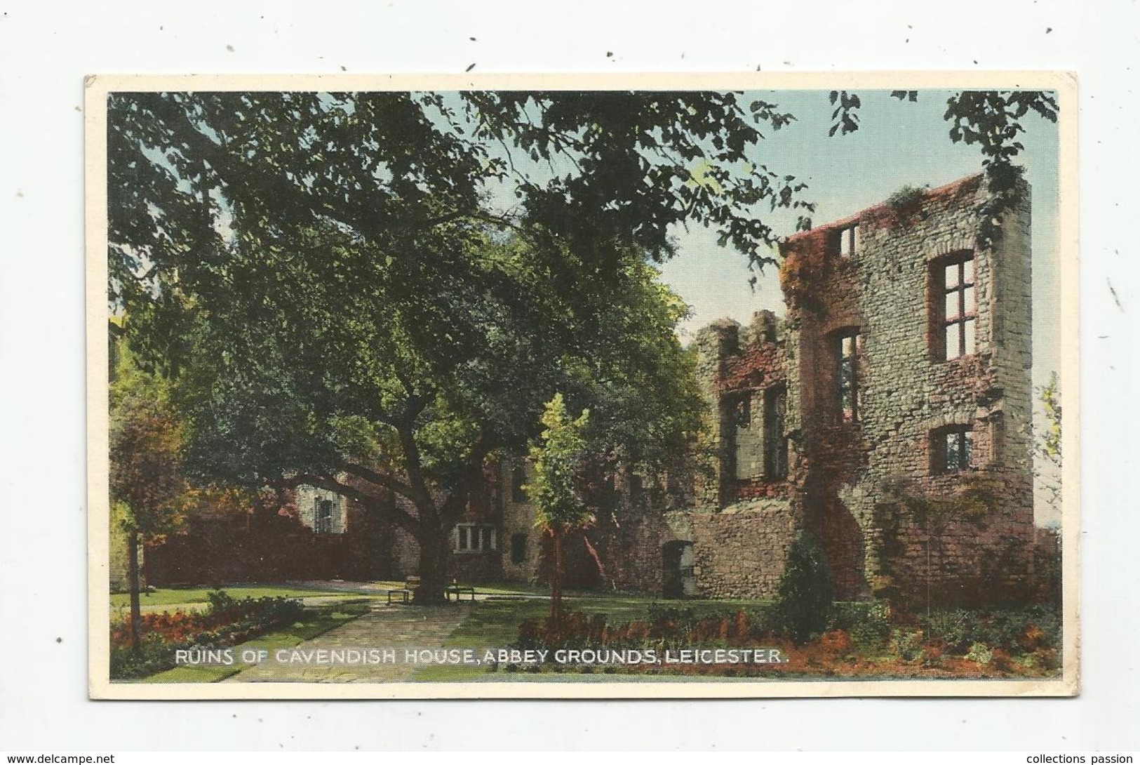 G-I-E , Cp , Angleterre , Ruins Of Cavendish House , Abbey Grounds , LEICESTER , écrite , Ed : W. Dennis - Leicester