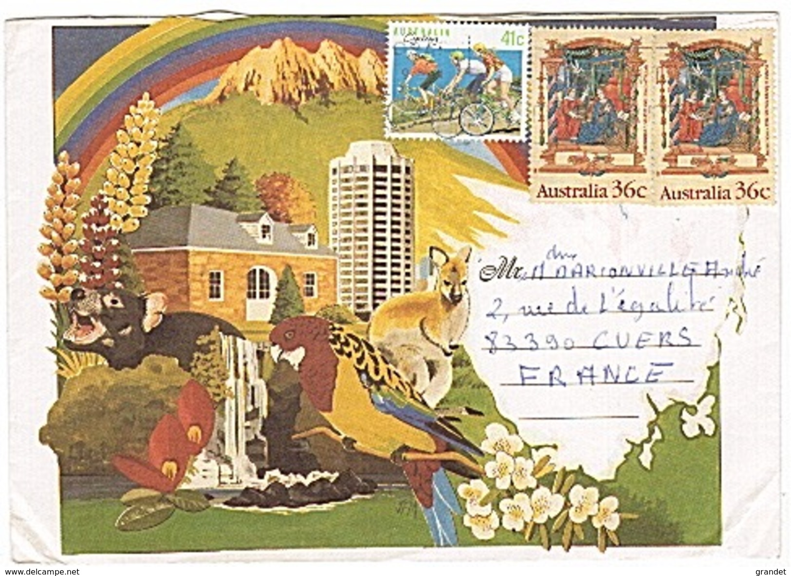 AUSTRALIE - TASMANIE - CYCLISME - AUSTRALIA - TASMANIA - - Lettres & Documents