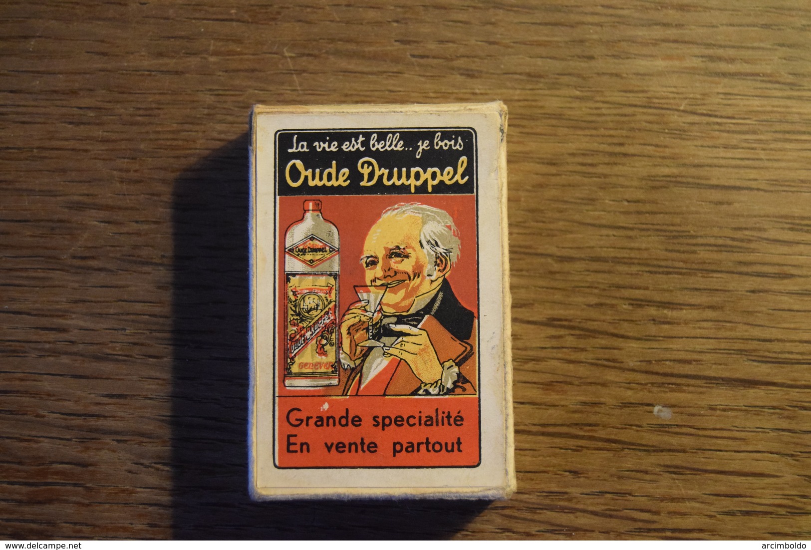 Jeu De 52 Cartes + 1 Joker : Oude Druppel (Vieux Genièvre) Liqueur, Eau-de-vie (sans Doute Distillerie à Hasselt) - Kartenspiele (traditionell)