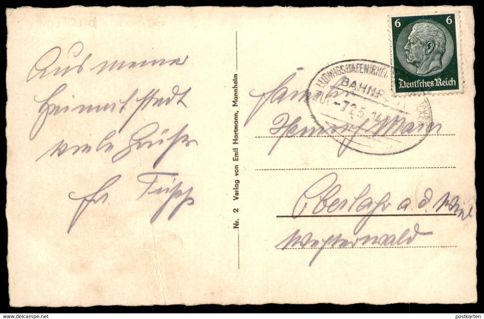 ALTE POSTKARTE ST. INGBERT KAISERSTRASSE 1937 SAAR SAARGEBIET Ansichtskarte Cpa Postcard AK - Saarpfalz-Kreis