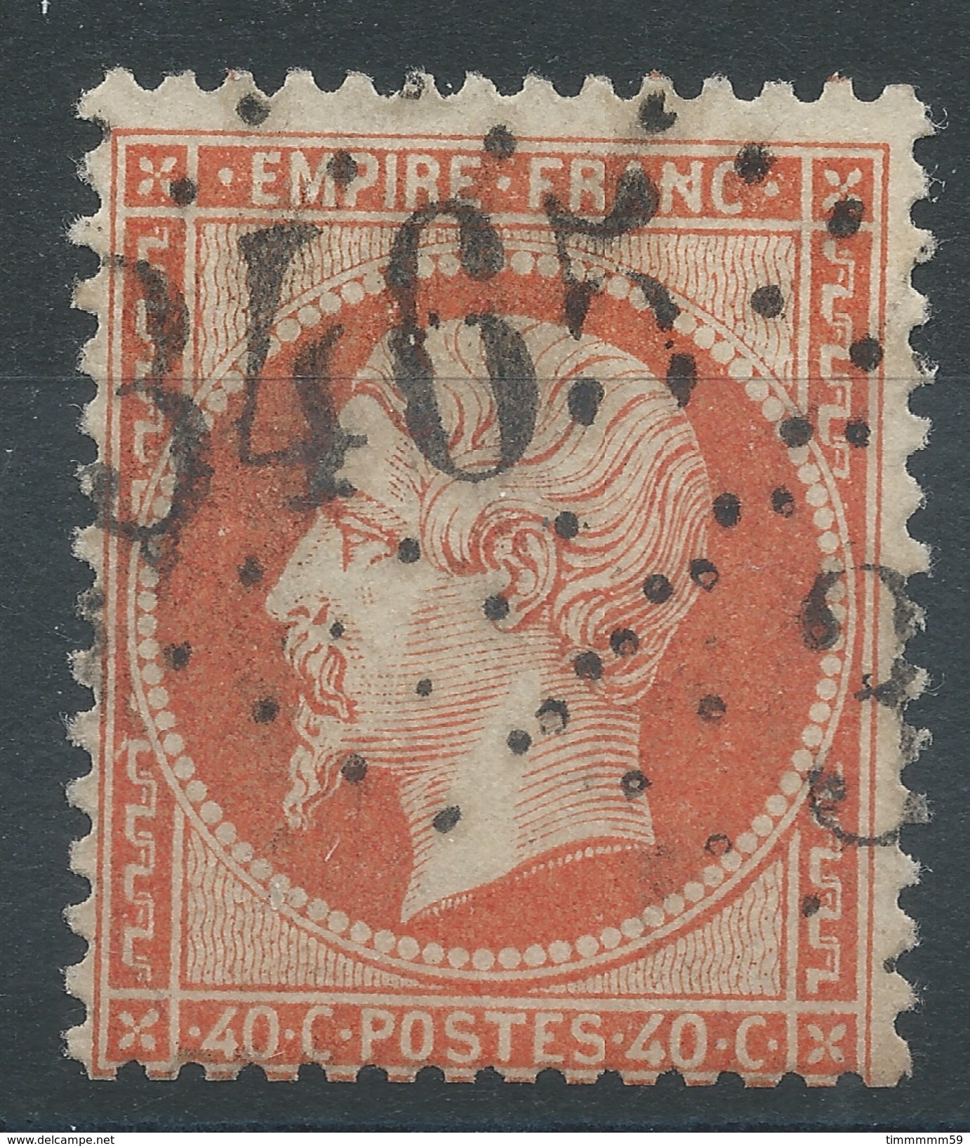 Lot N°33409   N°23, Oblit GC 3465 SOLIGNY-LA-TRAPPE(59), Ind 23 Ou STRASBOURG (67) - 1862 Napoléon III