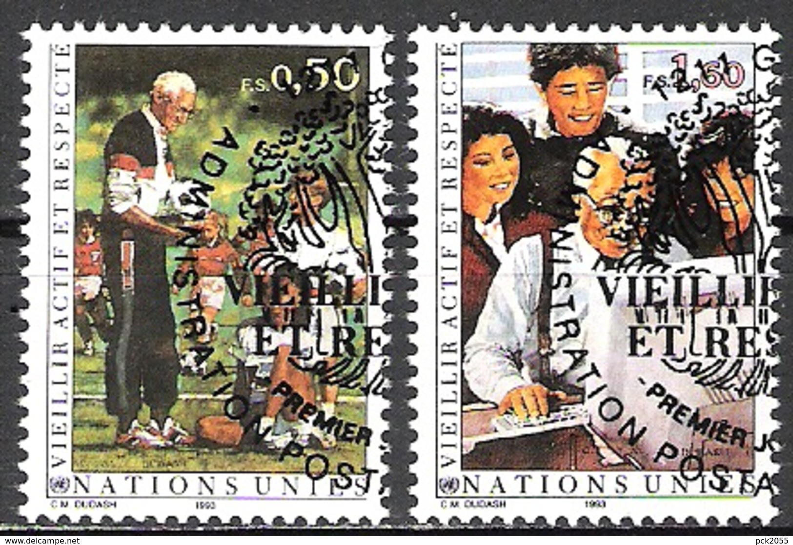 UNO Genf 1993 MiNr.225 - 226  O Gest.Würde Und Teilhabe Für Senioren (  4062 ) - Used Stamps