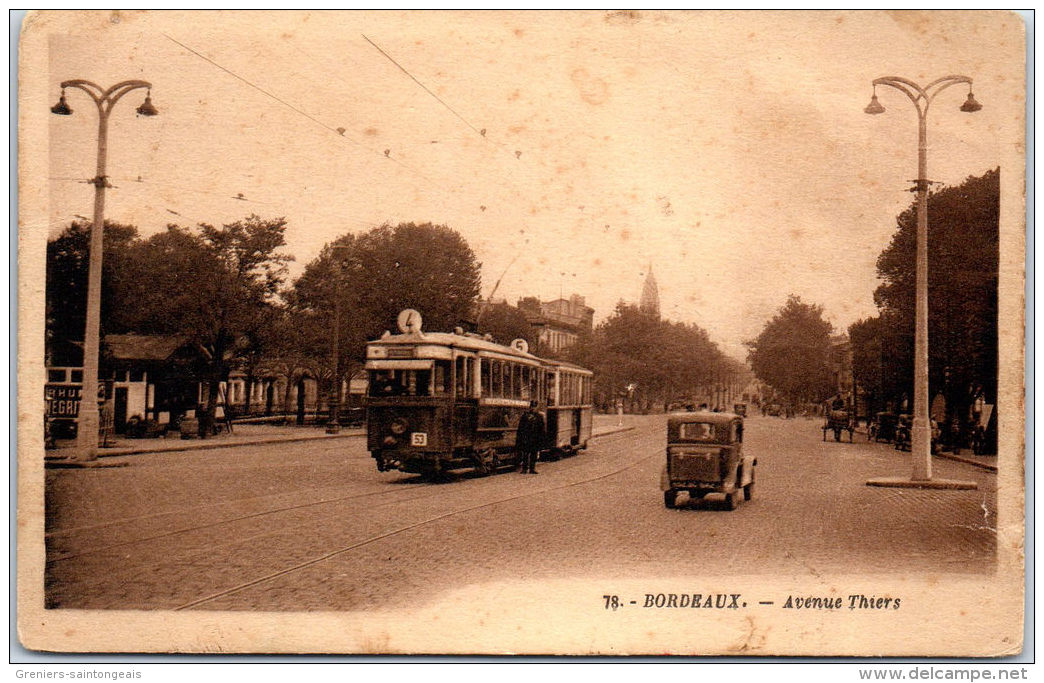 33 BORDEAUX - Un Coin De L'avenue Thiers - Bordeaux