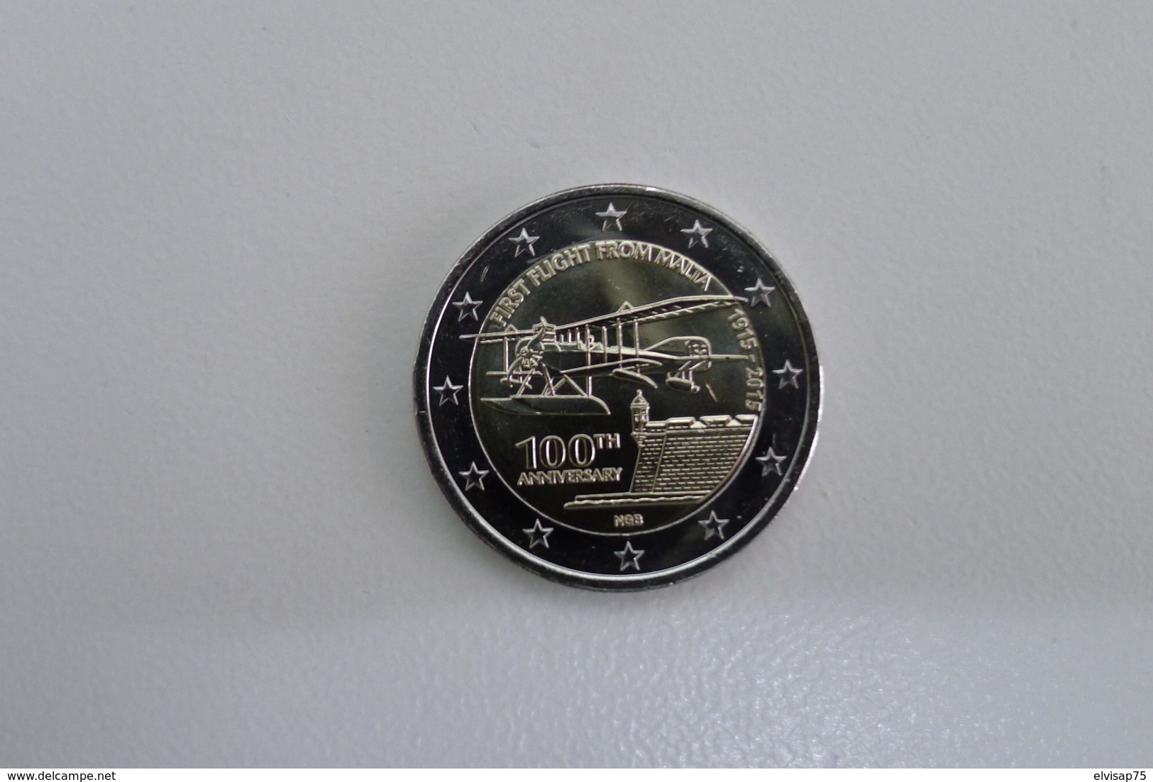 2 Euro Gedenkmünze Malta 2015 "100 Jahre First Flag" - Malte