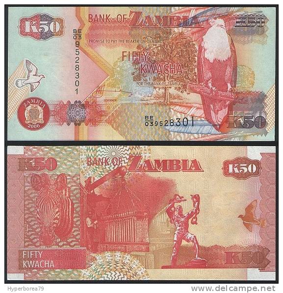 Zambia DEALER LOT ( 5 Pcs ) P 37 E - 50 Kwacha 2006 Printer SABN - UNC - Zambia