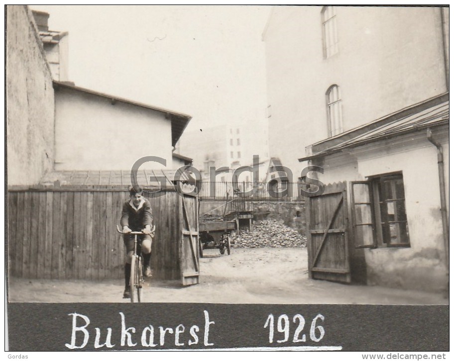 Romania - 1926 - Bycicle Ride - Photo 75x60mm - Ciclismo