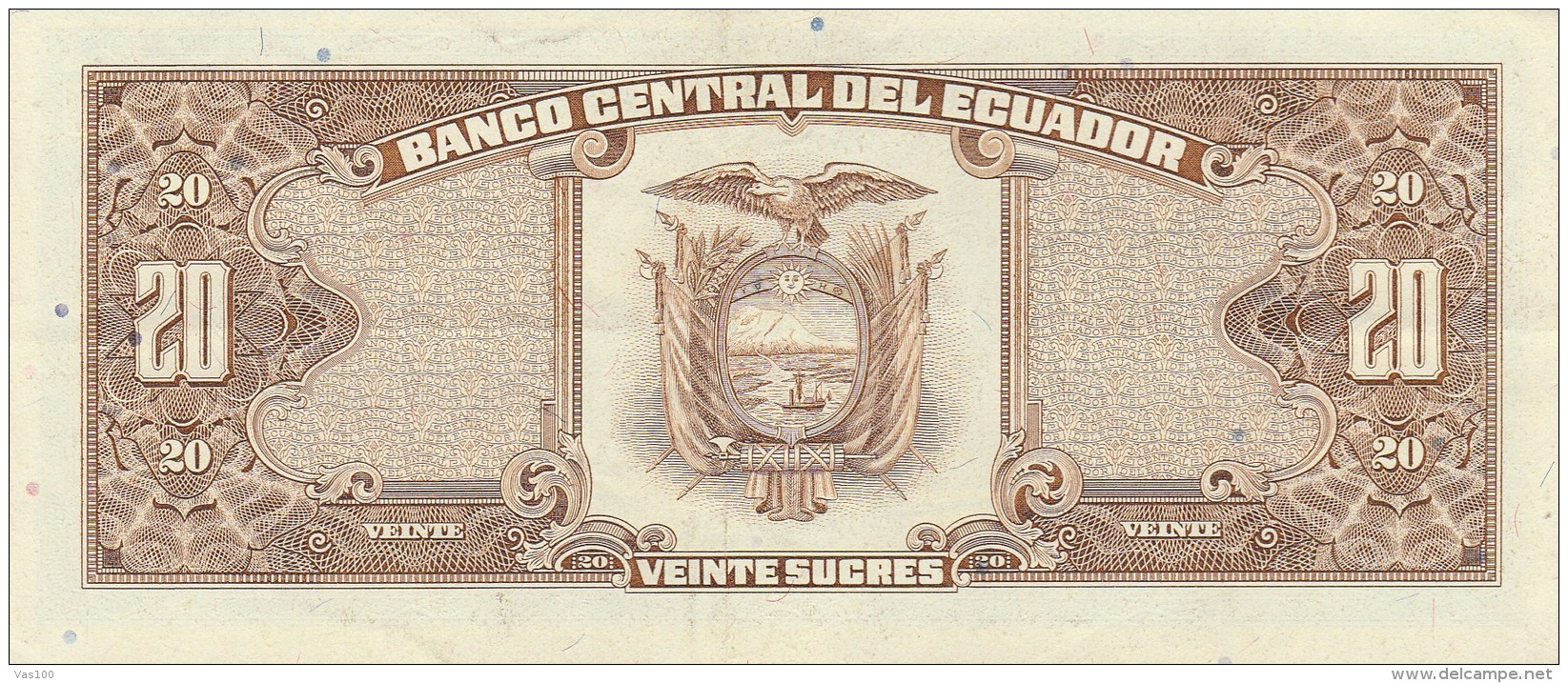 20 QUITO, VEINTE SUCRES, 1988, SERIE LP, ECUADOR. - Ecuador